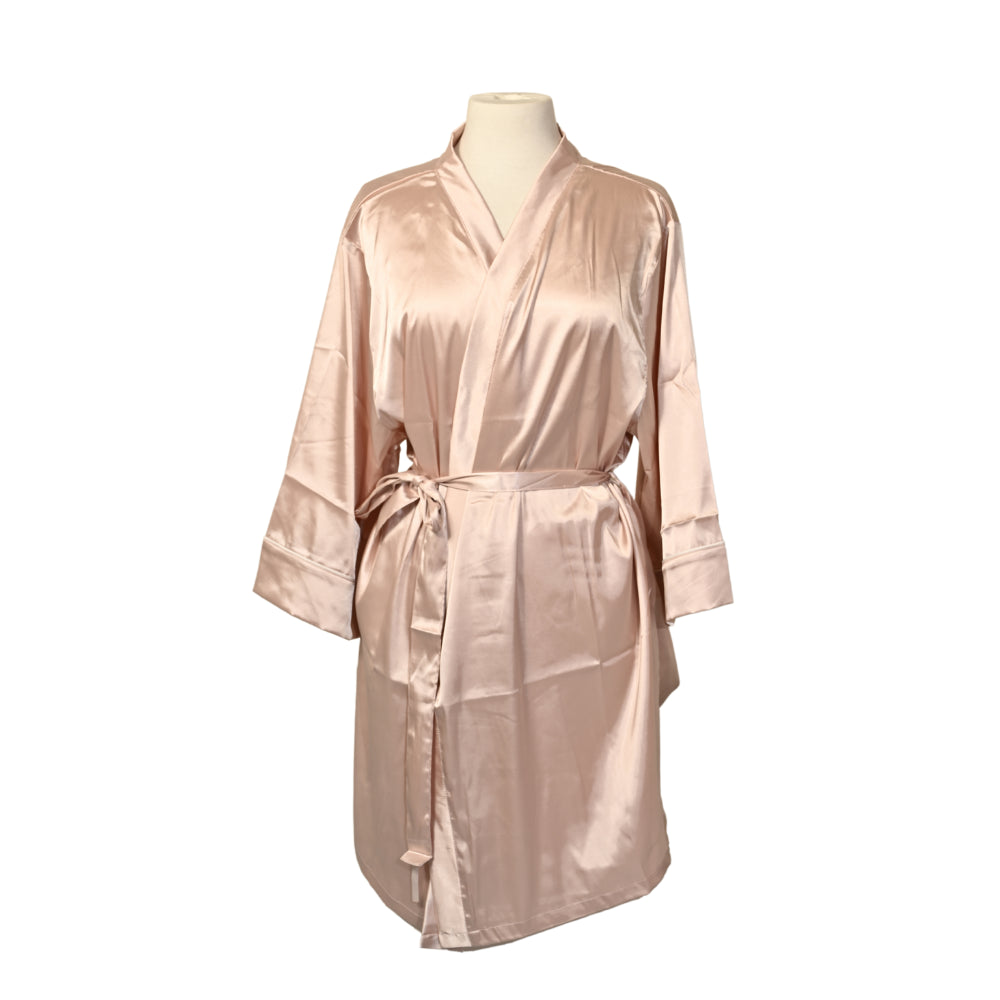 K&Co Satin Robe Small/Medium   - PINK